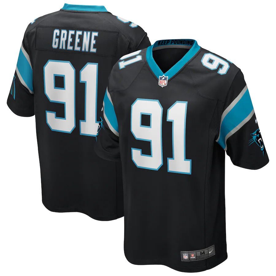 Men Carolina Panthers #91 Kevin Greene Nike Black Game Retired Player NFL Jersey->carolina panthers->NFL Jersey